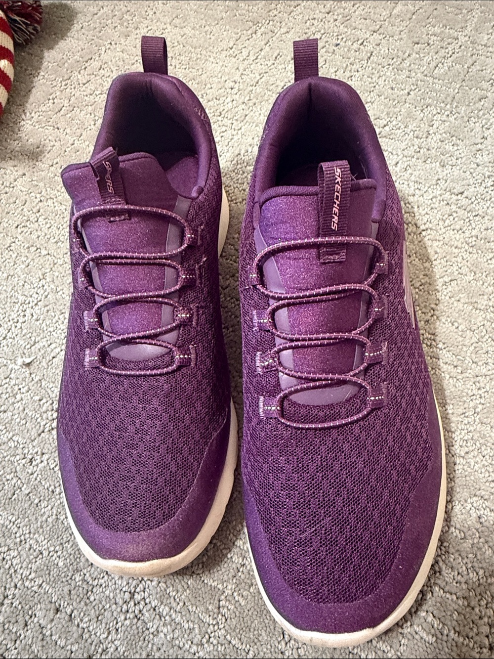 Skechers Women's Slip-On Athletic Sneakers - Plum Purple - Picture 1 of 5